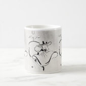 Black and White Art Jane Avril von Toulouse Lautre Kaffeetasse (Mittel)