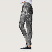 Black and white art texture painting legging pants leggings (Links)