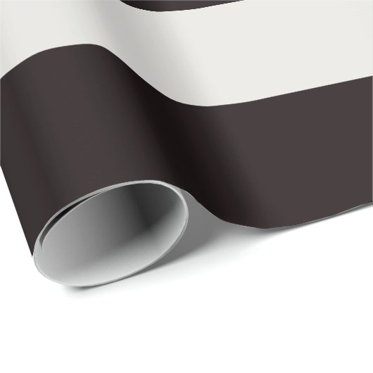 Black and White Awning Stripes Geschenkpapier (Rolleneckpunkt)