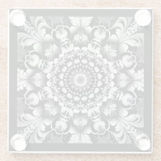 Black and White Bliss Glasuntersetzer (Rückseite)