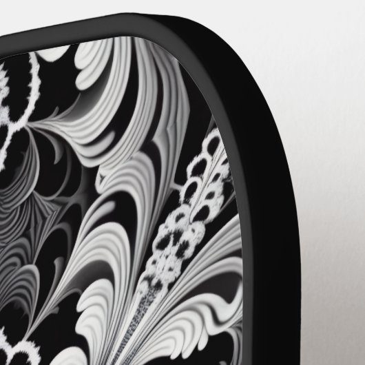 Black and White Bliss Pickleball Schläger (Linke Seite)