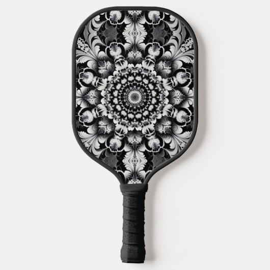Black and White Bliss Pickleball Schläger (Rückseite)