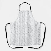 Black and white boho doodle abstract pattern schürze (Vorderseite)
