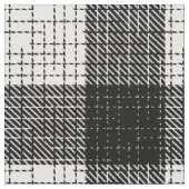 Black and White Bold Checkered Plaid Design  Stoff (Nahaufnahme)