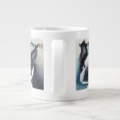 BLACK AND WHITE BOSTON TERRIER Jumbo-Tasse (Rückseite)