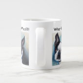 BLACK AND WHITE BOSTON TERRIER Jumbo-Tasse (Rückseite)