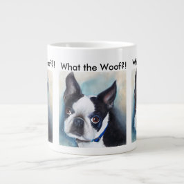 BLACK AND WHITE BOSTON TERRIER Jumbo-Tasse