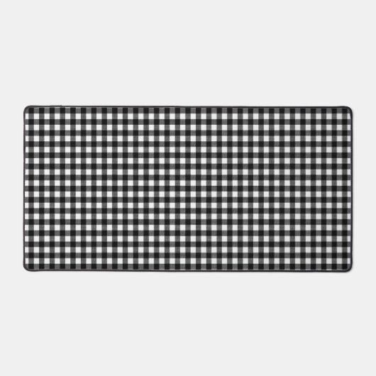 Black and white buffalo patterned desk mat schreibtischunterlage (Vorderseite)