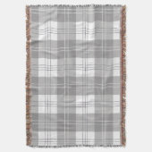 Black and White Buffalo Plaid Decke (Vorderseite Vertikal)