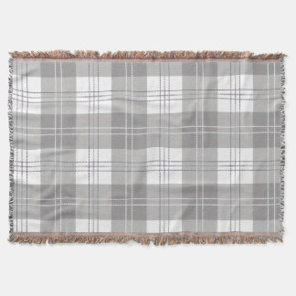Black and White Buffalo Plaid Decke