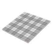 Black and White Buffalo Plaid Fliese (Seite)