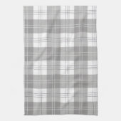 Black and White Buffalo Plaid Geschirrtuch (Vertikal)
