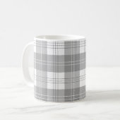 Black and White Buffalo Plaid Kaffeetasse (Vorderseite Links)