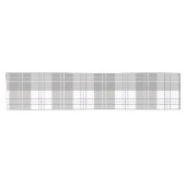Black and White Buffalo Plaid Kurzer Tischläufer (Horizontal)