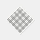 Black and White Buffalo Plaid Serviette (Ecke)