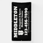 Black and White Business Banner with Logo (Vertikal)