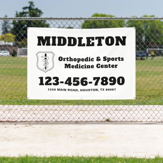 Black and White Business Banner with Logo (InSitu)