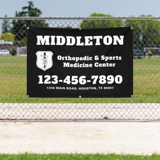 Black and White Business Banner with Logo (InSitu)