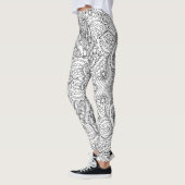 Black and White Butterfly Paisley Leggings (Links)
