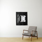 Black and White Camper Van Wall Tapestry Wandteppich (Beispiel)