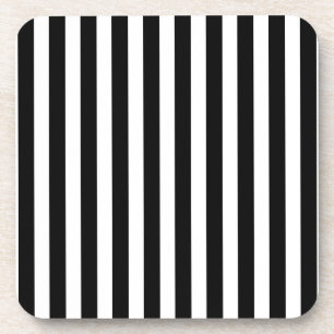 Black and white candy stripes getränkeuntersetzer