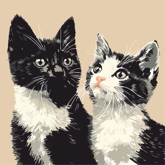 Black and White Cats iPhone / iPad case