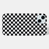 Black and white checkerboard pattern  Case-Mate iPhone hülle (Rückseite (Horizontal))