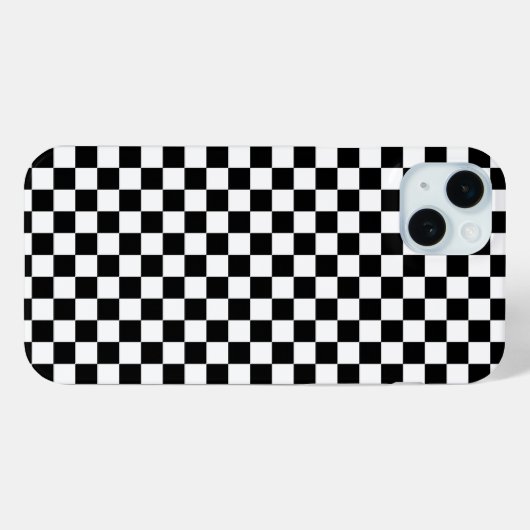 Black and white checkerboard pattern  Case-Mate iPhone hülle (Rückseite (Horizontal))