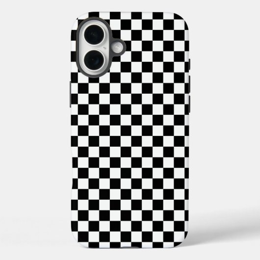 Black and white checkerboard pattern  Case-Mate iPhone hülle (Rückseite)