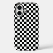Black and white checkerboard pattern  Case-Mate iPhone hülle (Rückseite)