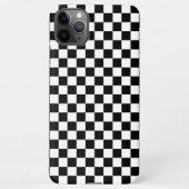 Black and white checkerboard pattern  iPhone hülle (Rückseite)