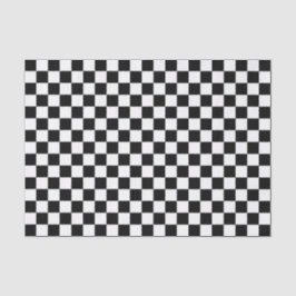 Black and white checkerboard pattern  seidenpapier