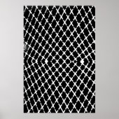 Black and white checkered illustration poster (Vorne)