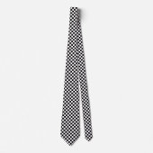 Black and White Checkered Neck Tie Krawatte (Vorderseite)