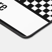 Black and white checkered schreibtischunterlage (Ecke)
