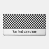 Black and white checkered schreibtischunterlage (Vorderseite)