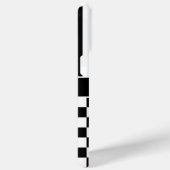 Black and White Checkered Striped Personalized Case-Mate iPhone Hülle (Rückseite / Rechts)