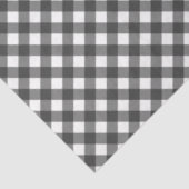 Black and White Checkered Tissue Paper Seidenpapier (Ausschnitt)
