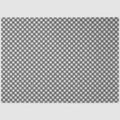Black and White Checkered Tissue Paper Seidenpapier (Vorderseite)