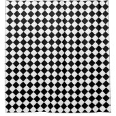 Black and White Chevron Pattern Unique Stylish Duschvorhang (Vorderseite)