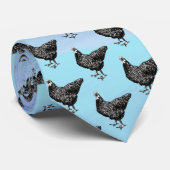 Black and white chicken drawing  krawatte (Gerollt)