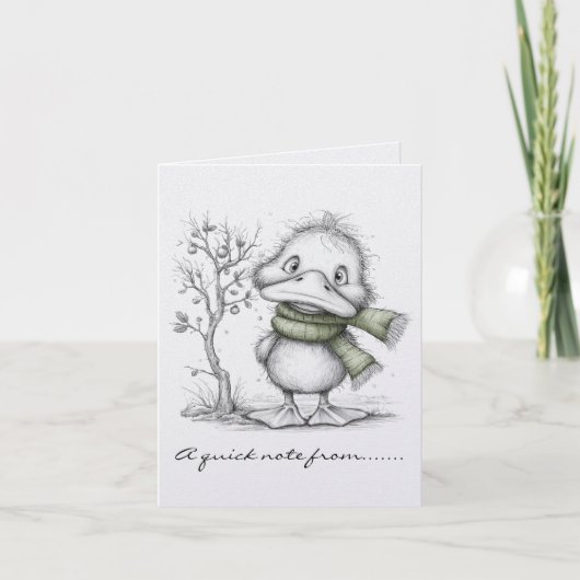 Black and White Christmas Duck (Vorderseite)