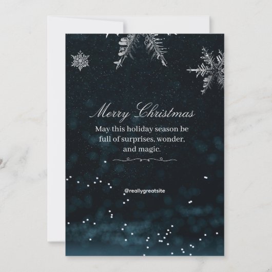 Black and White Classic Merry Christmas Invitation Einladung (Vorderseite)