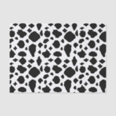 Black and White Cow Pattern Seidenpapier (Vorderseite)
