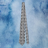 Black and White Cow Print Animal Pattern Krawatte