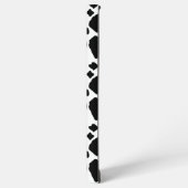 Black and White Cow Print Pattern Spots Samsung Galaxy Hülle (Linke Seite)