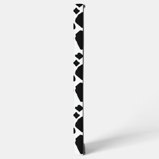 Black and White Cow Print Pattern Spots Samsung Galaxy Hülle (Linke Seite)