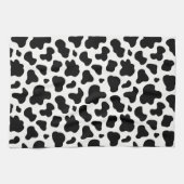Black And White Cow Print Western Cowboy Southern Geschirrtuch (Horizontal)