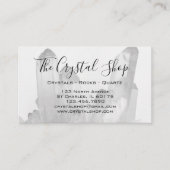 Black and White Crystal Rock Shop Visitenkarte (Vorderseite)