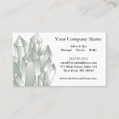 Black and White Crystals Salon Spa  Visitenkarte (Vorderseite)